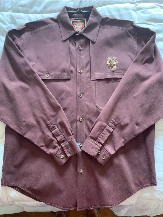 The Australian Outback Collection Other - Australian Outback Collection Plum colored Button Down Men’s Large Eastern Fnaws